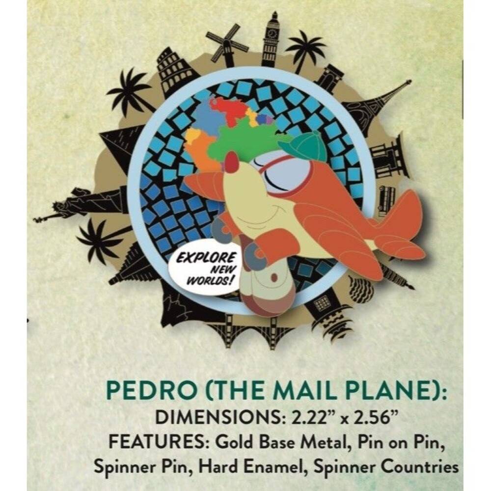 Disney Destination D23 TWDCS/DEC Latin America Pedro the Mail Plane Pin Only